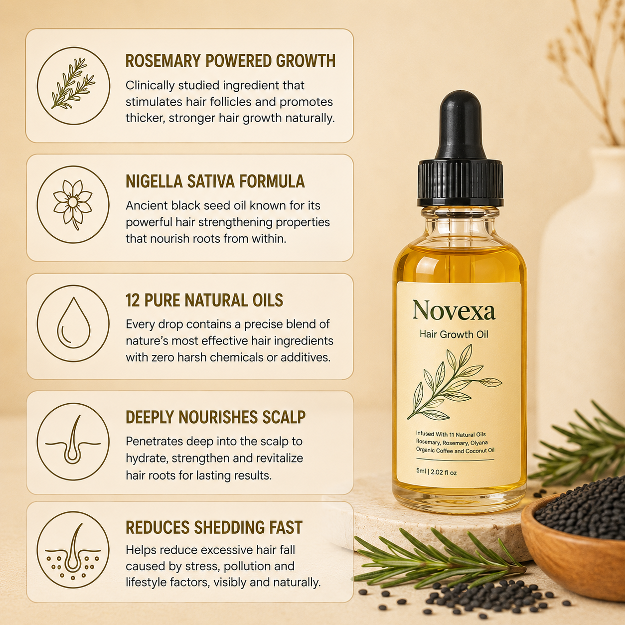 Novexa Hair Growth Oil